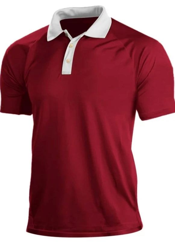Koaiezne Summer New Casual
Men's Short Sleeved Shirt Solid Color