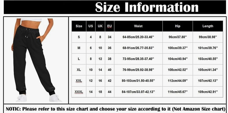 Generic
Women Sweatpants with Pockets Fall Winter Casual Warm Sport
Workout Pant Drawstring Solid Basic Plus Size Pant