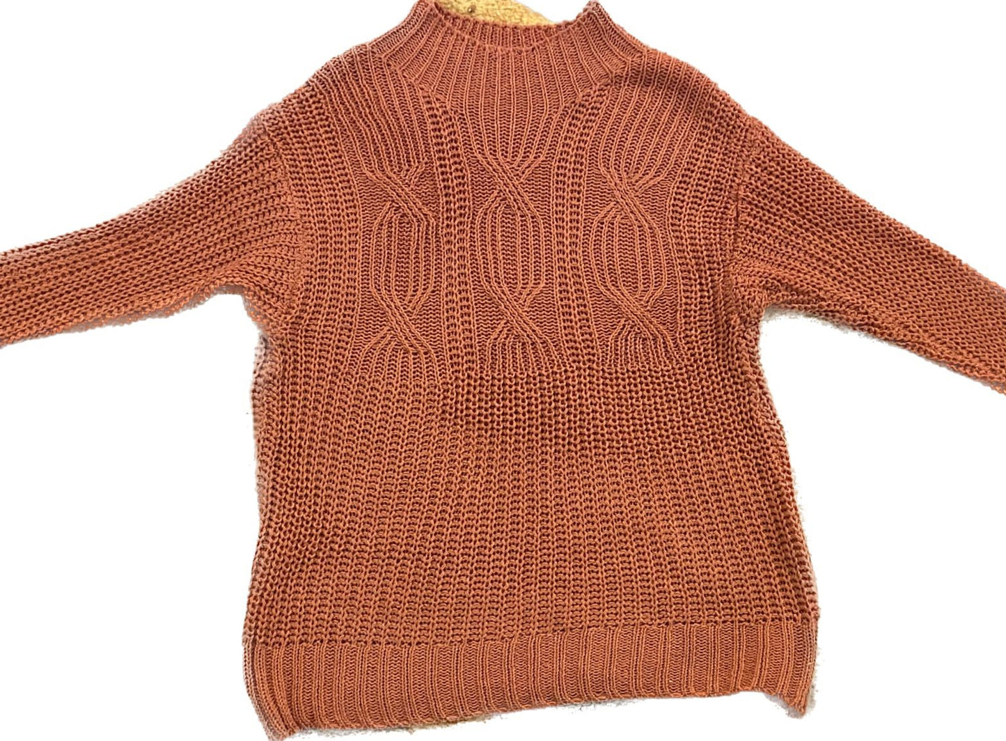 Rust Brown Knitted Sweater