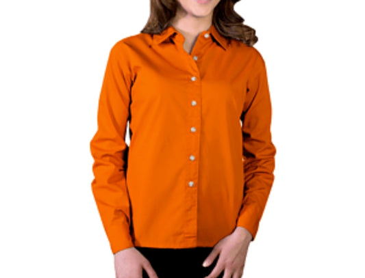 Buttondown Formal Designer Orange Shirt