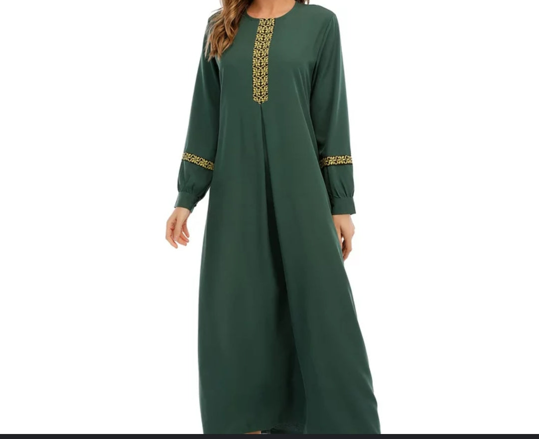 Embroidered Emerald Green Prayer Robe