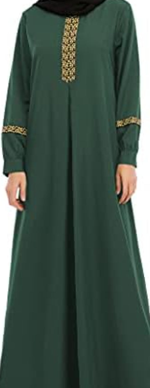 Embroidered Emerald Green Prayer Robe