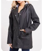 Relax Fit Hooded Raincoat