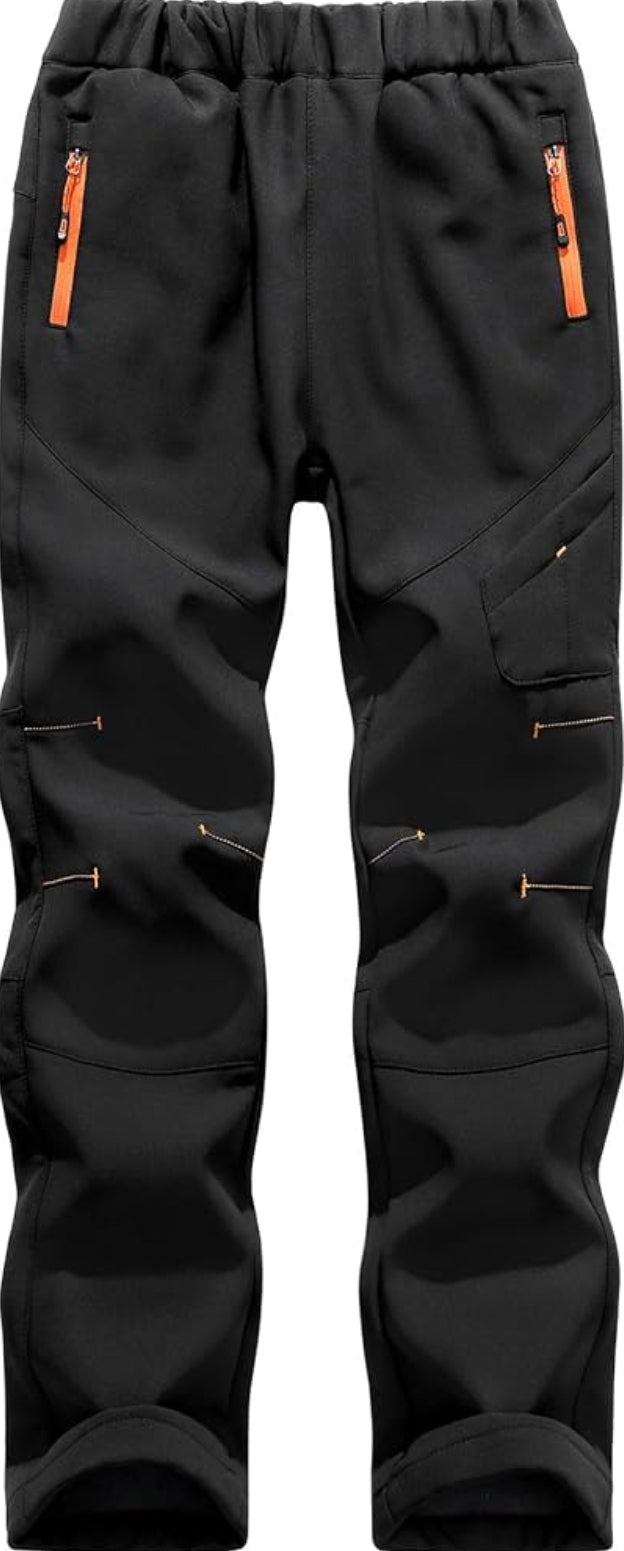 Black Sportive Men's Relaxed Fit Athletic Trousers