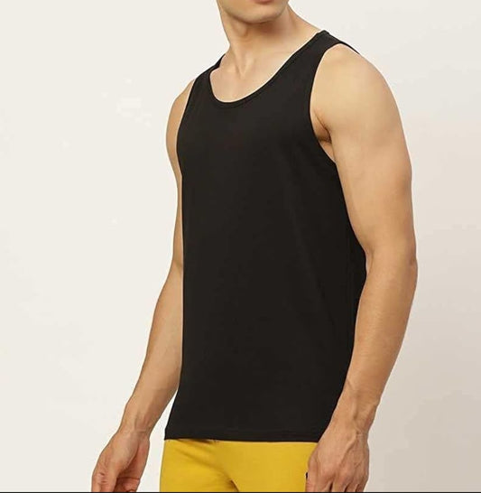 Men's Black Running Athletic Tank Top