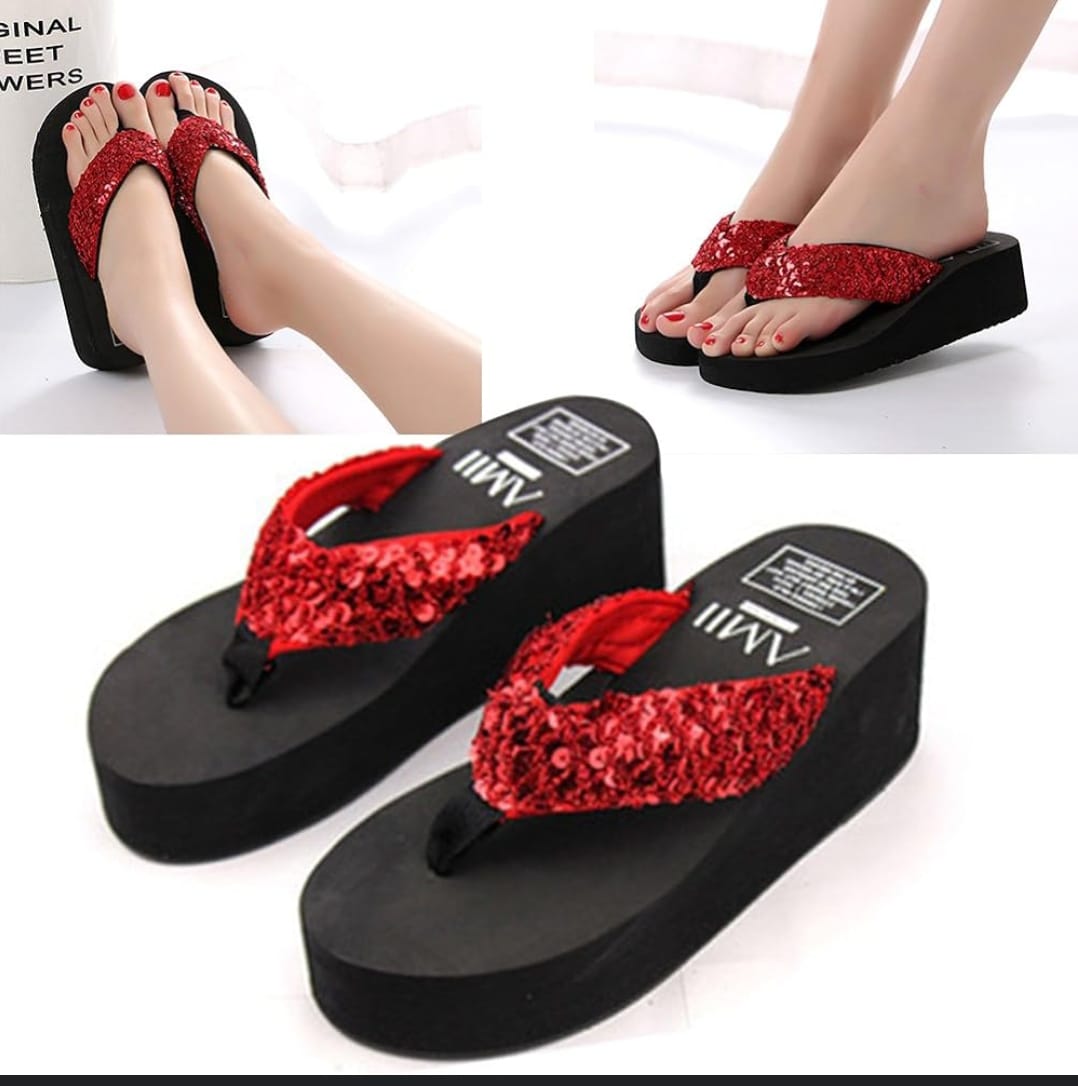 Women's Glitter Platform Sandals