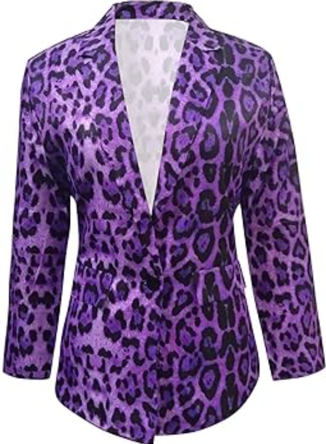 Women's Lined Lilac and Black Spotted Jacket