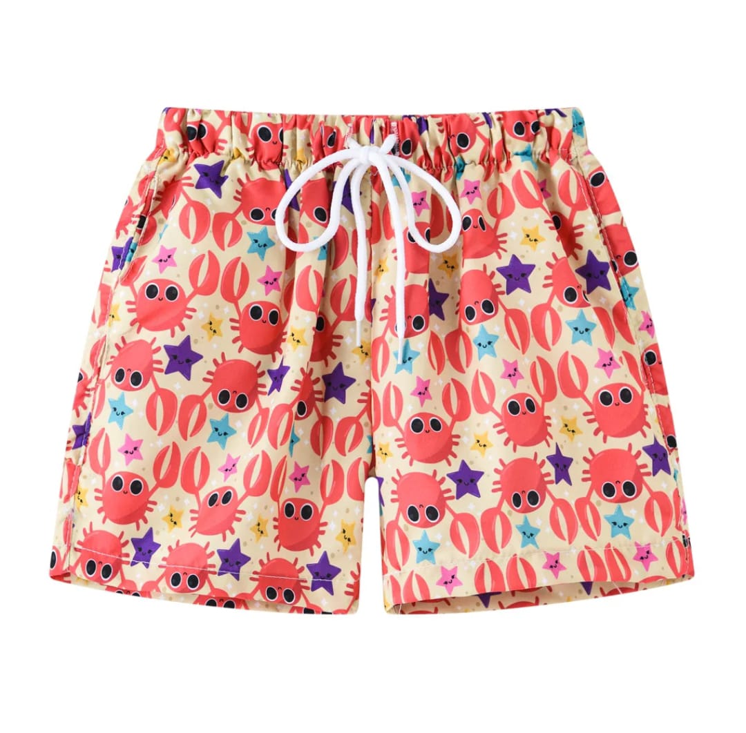 Crab Design Baby Swimwear Shorts